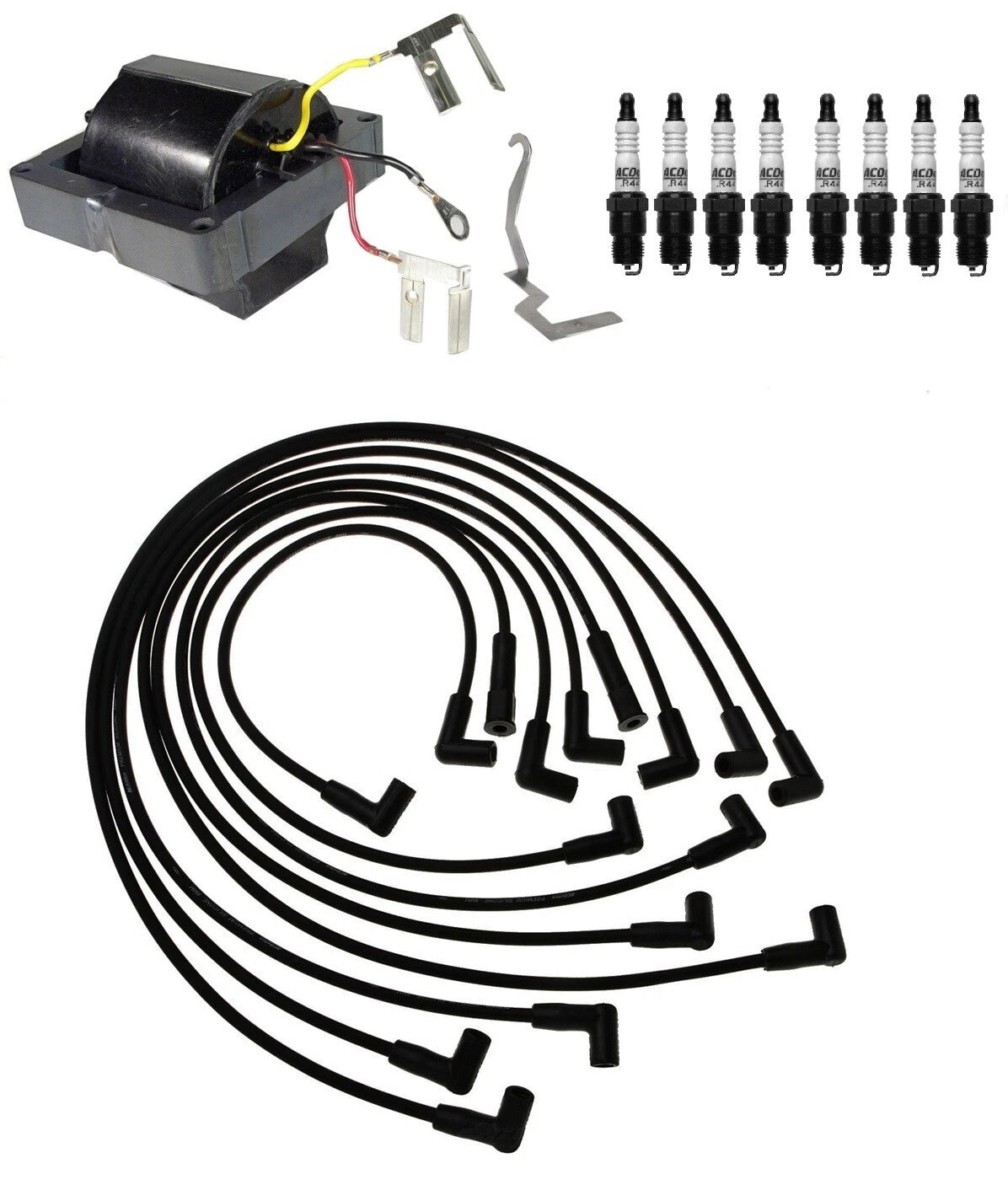 Ignition Wires & Spark Plugs Kit for Chevy Caprice GMC C2500 (1991–1996)