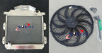 3 Row Aluminum Radiator + Fan for Austin Healey 100-4 (1953-1956)
