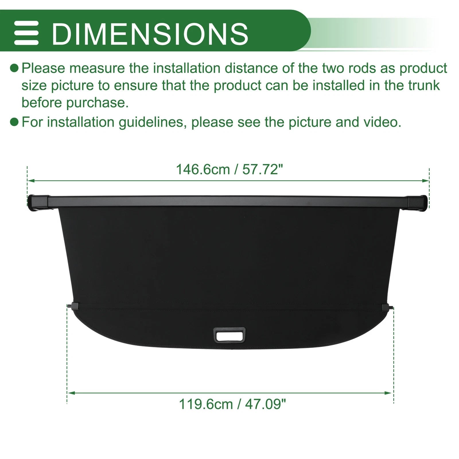 Retractable Cargo Cover for Hyundai Palisade (2026) - Canvas Black