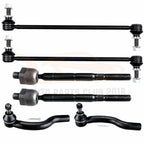 Set of 6 Steering Tie Rods & Sway Bar Links for Toyota RAV4 (2006–2015)