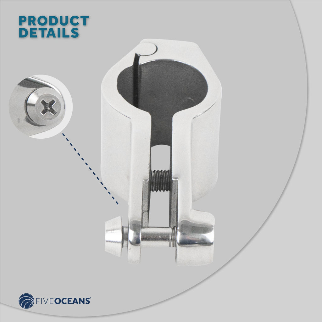 Bimini Top Hardware for Marine Bimini Top (7/8-inch, Stainless Steel)