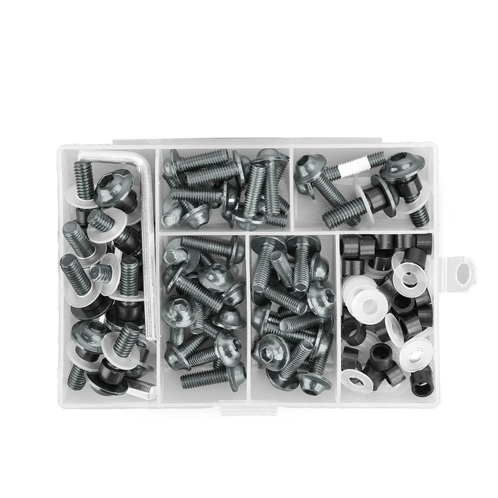 Motorbike Titanium Fastener Clip Screw Kit for Windscreen Fairing (158)