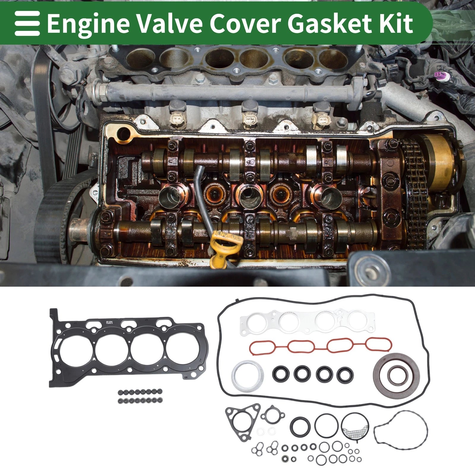 Engine Valve Cover Gasket Kit for Toyota Prius 1.8L L4 (2010–2020)