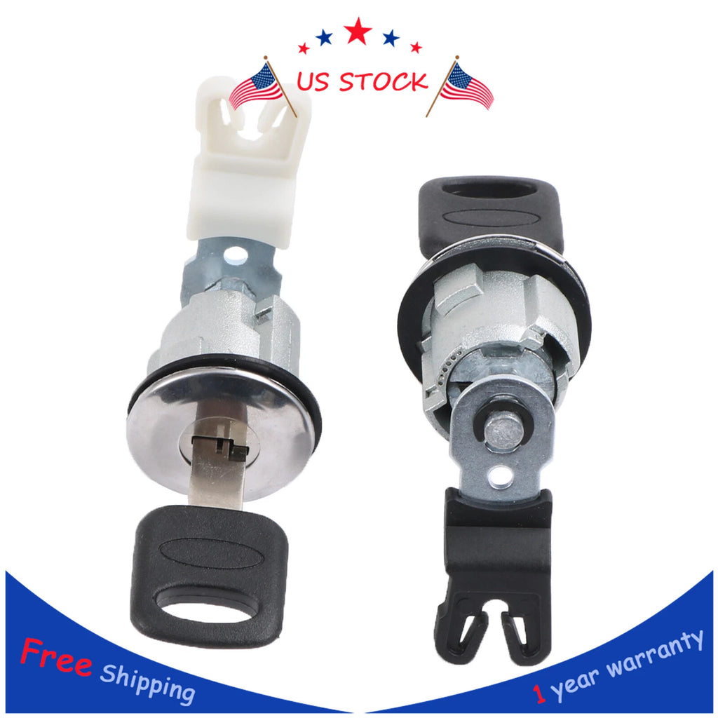 Set of 2 Door Lock Cylinders for Ford E150 E250 E350 (1992–2014)