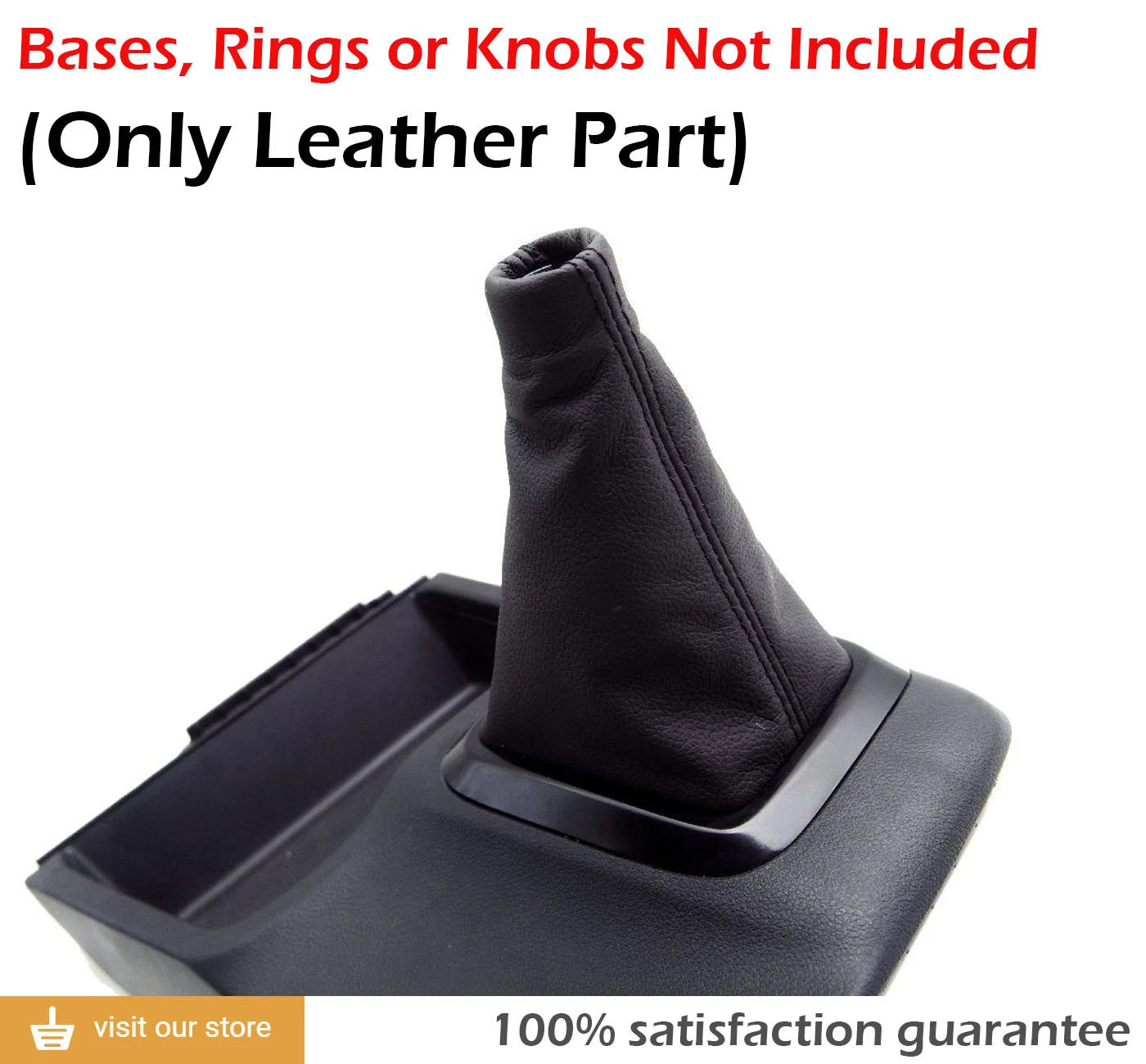 Shift Boot Cover for Honda Civic SI (2012–2015) Black PVC Leather