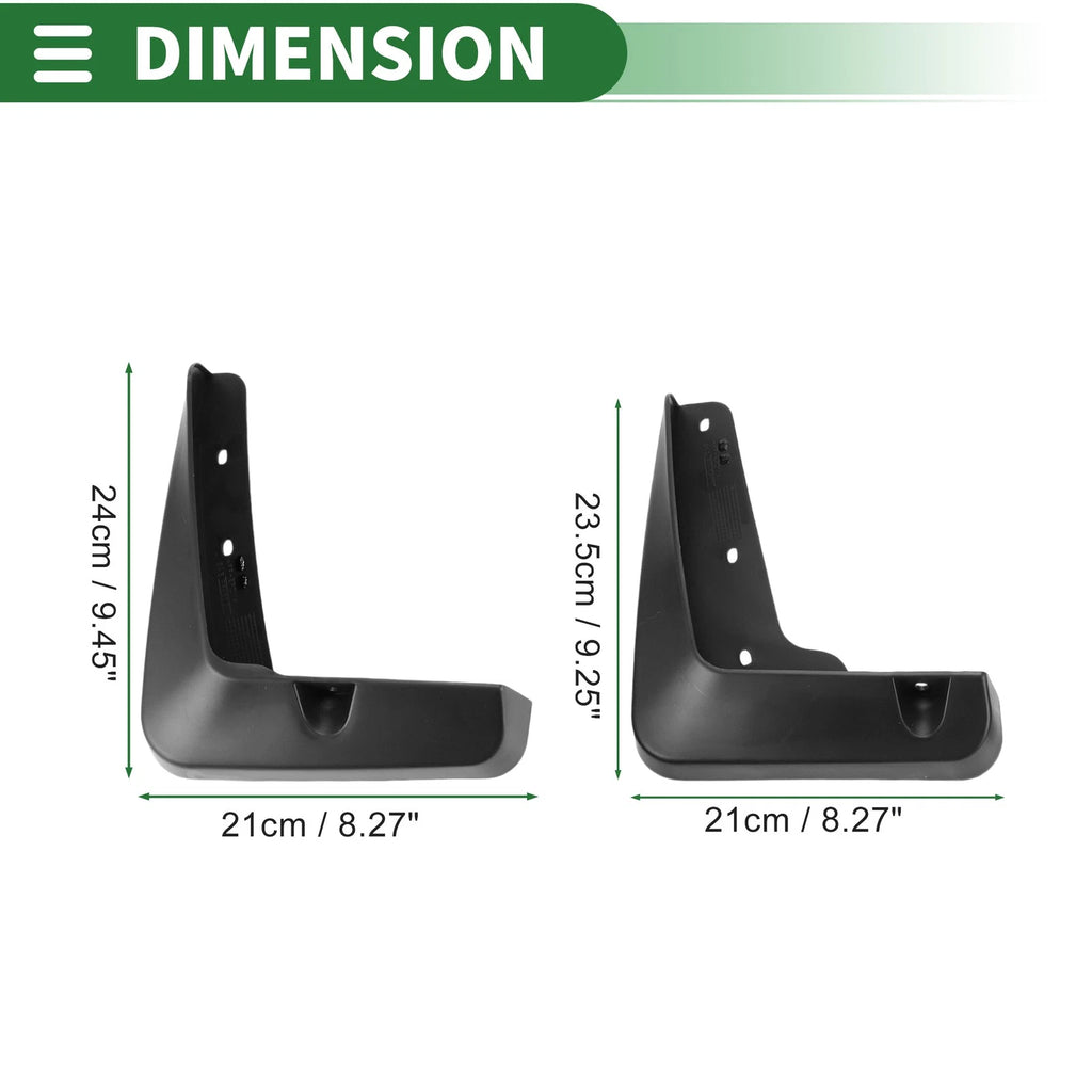 Set of 4 Mud Flaps Splash Guards for Lexus ES (2012–2017)