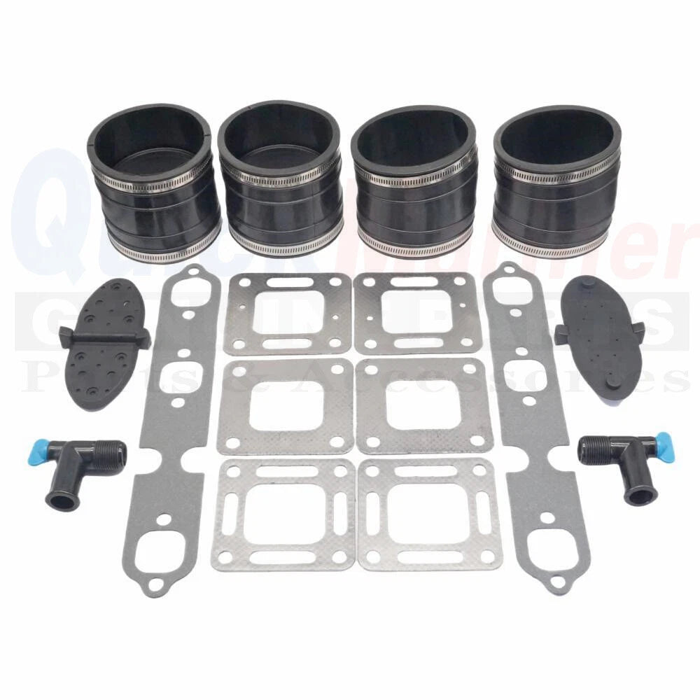 Bellows 44348T with Gasket & Drain Fitting 806926A1 for Mercruiser (N/A)