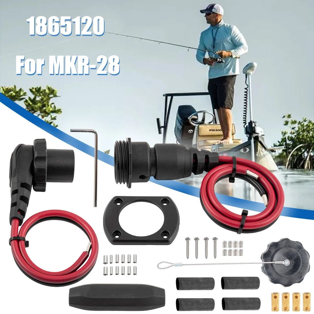Trolling Motor Plug Receptacle for Minn Kota (1865120, MKR-28)