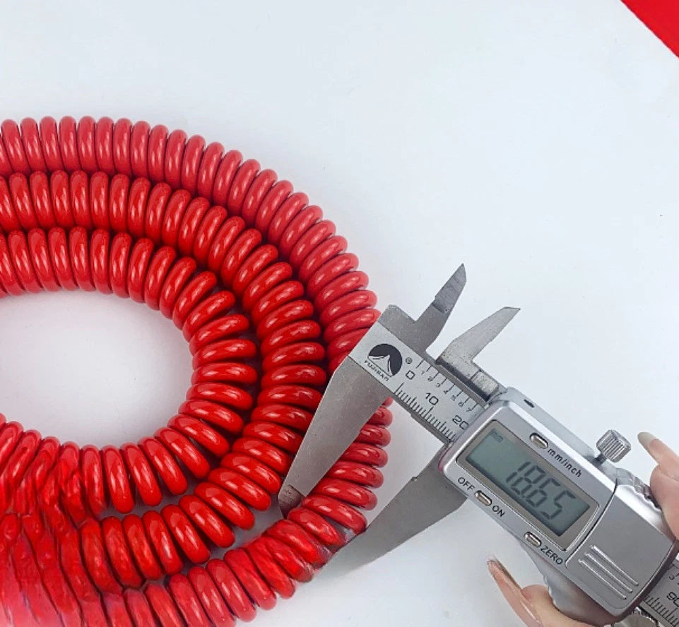 Spring Spiral Cable 2Cores 0.5² for Telescopic Applications (1-10 Meters)