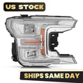 Full LED Headlight Chrome Bezel for Ford F-150 (2018–2020)