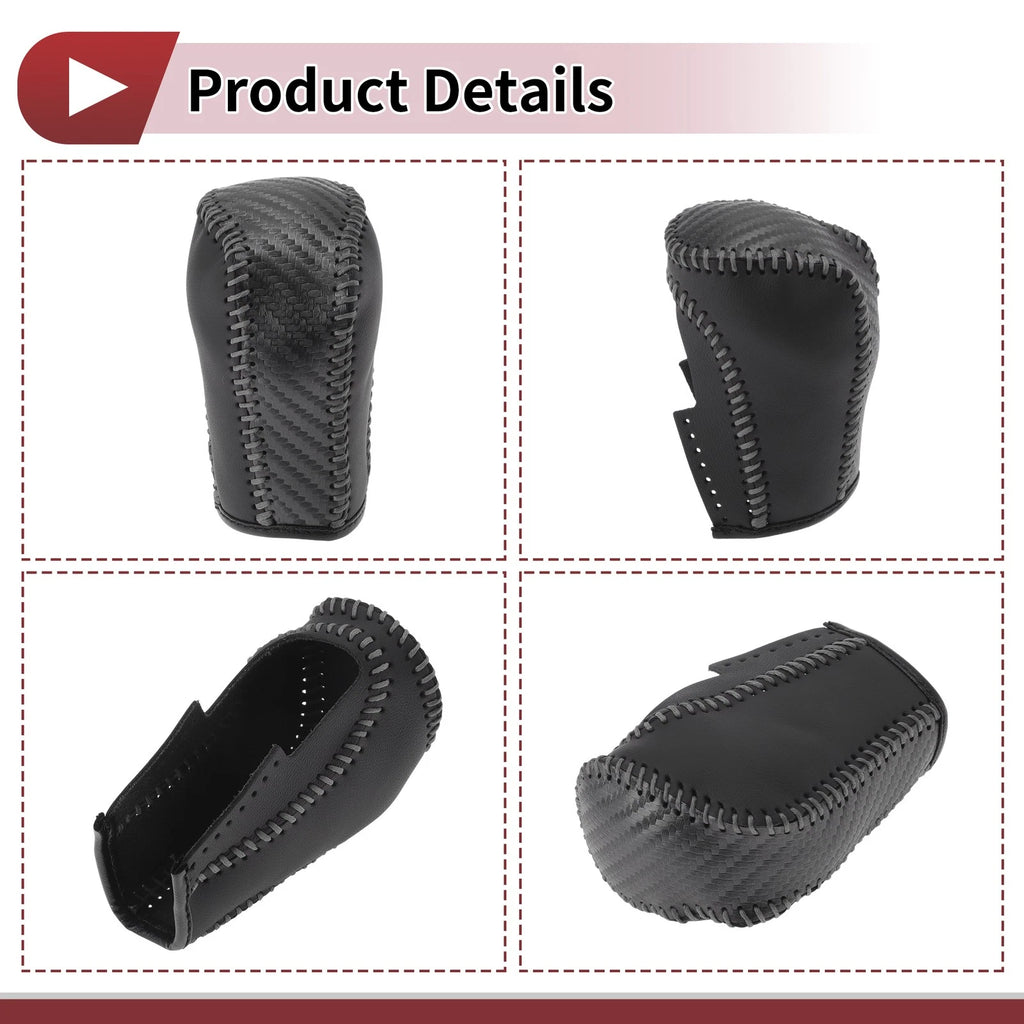 1Pc Gear Shift Knob Cover for Honda Inspire (2023) Gray Faux Leather