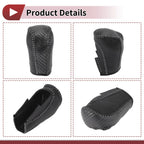 1Pc Gear Shift Knob Cover for Honda Inspire (2023) Gray Faux Leather