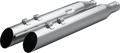 KHROME WERKS HP-Plus Slip-On Mufflers for Harley M8 (2017–2023) - Chrome