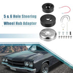 5 & 6 Hole Billet Steering Wheel Hub Adapter for Chevy GM (Year Range)