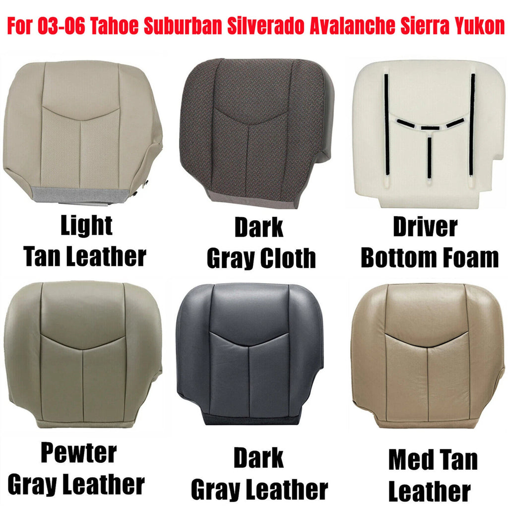 Driver Seat Cover / Cushion Foam for Chevy Silverado Sierra (2003–2006)