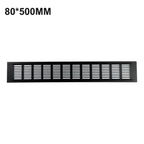 Black Alloy Rectangular Air Vent Grille for Cabinets/Wardrobes