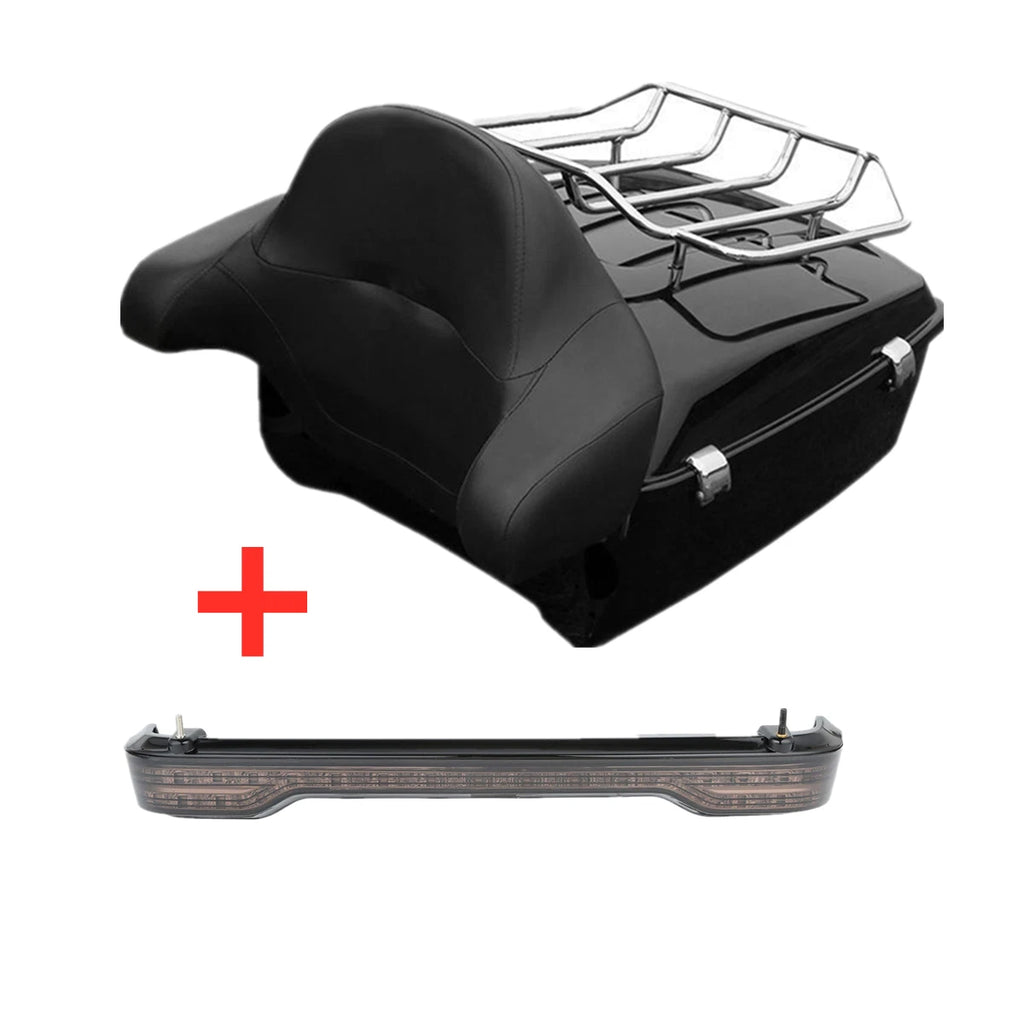 King Trunk with LED Brake Turn Tail Light for Harley Touring (2014–2023)