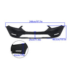 Front Bumper Cover for Ford Taurus (2013–2019) - Primed Black Plastic