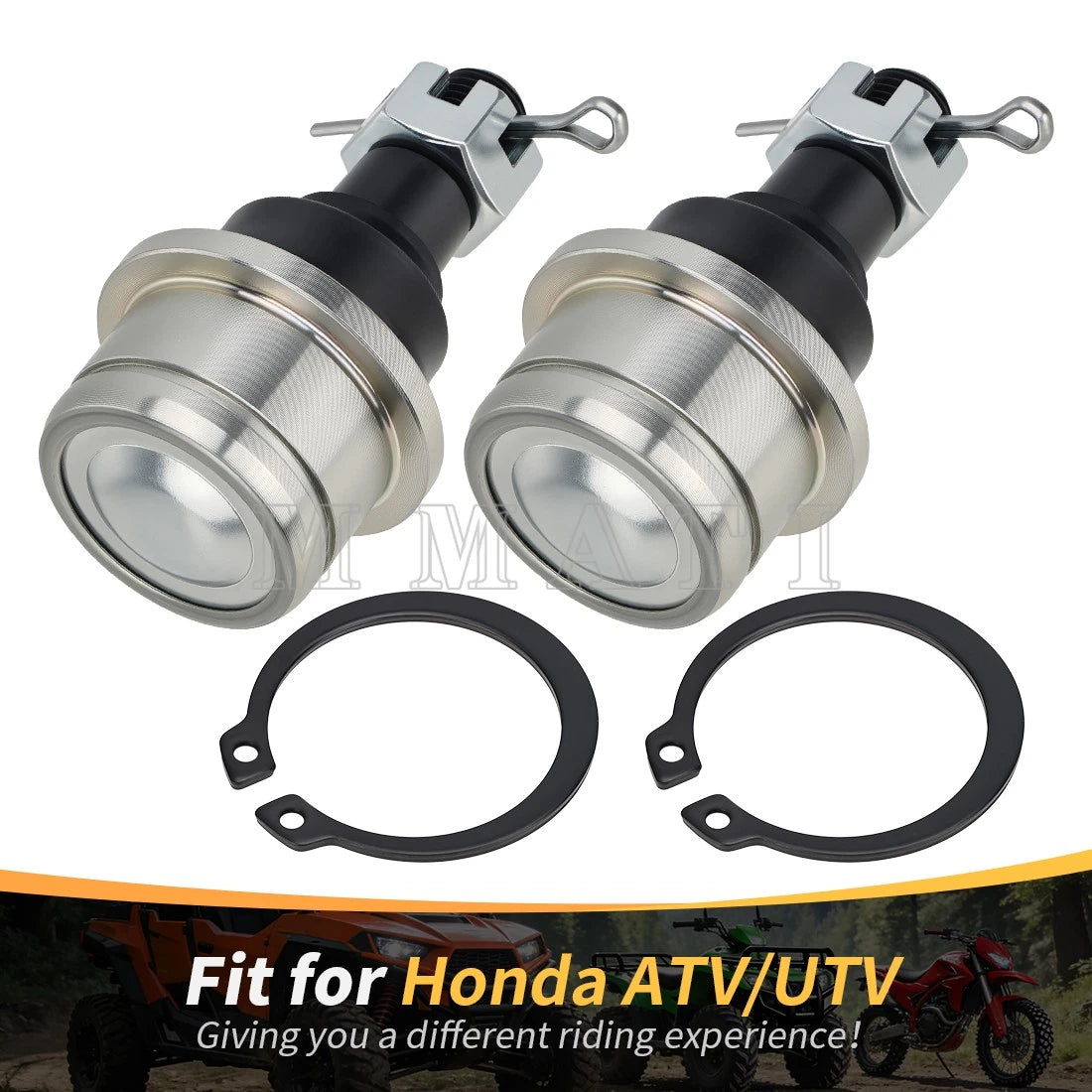2 Upper or Lower Ball Joints for Honda Pioneer 700 1000 Foreman 500 (2014–2023) 51355-HN0-A01
