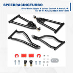 4X Front Left & Right Upper Lower Control A-Arms for Polaris RZR S 800 (2009–2014)
