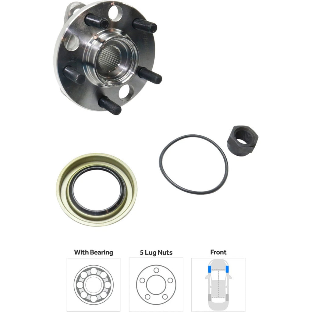 Wheel Hub Kit for Chevrolet Cavalier (1995–2005) Front LH RH 5 Lug