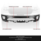 Front Bumper for Ford Ranger (2019–2024) w/Fog Lights, Primered Black