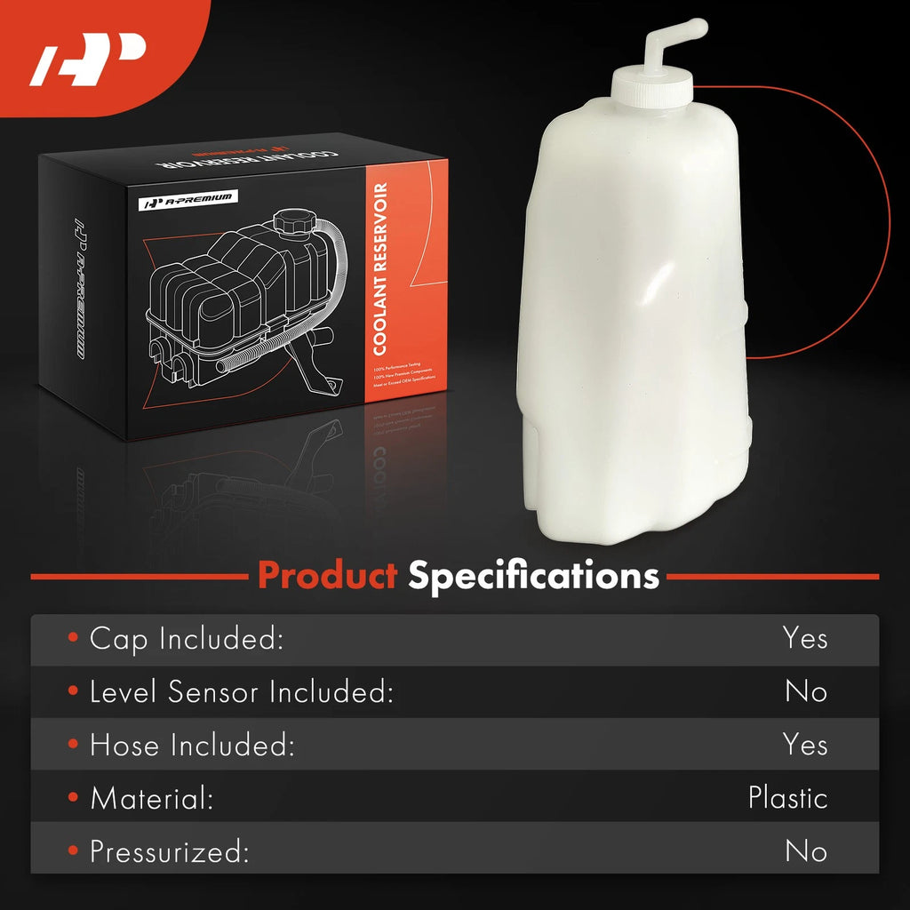 Engine Coolant Reservoir with Cap and Hose for Honda Pilot (2016-2018)