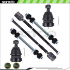 Set of 6 Tie Rod End Ball Joints for Ford Mustang (1994–2004)
