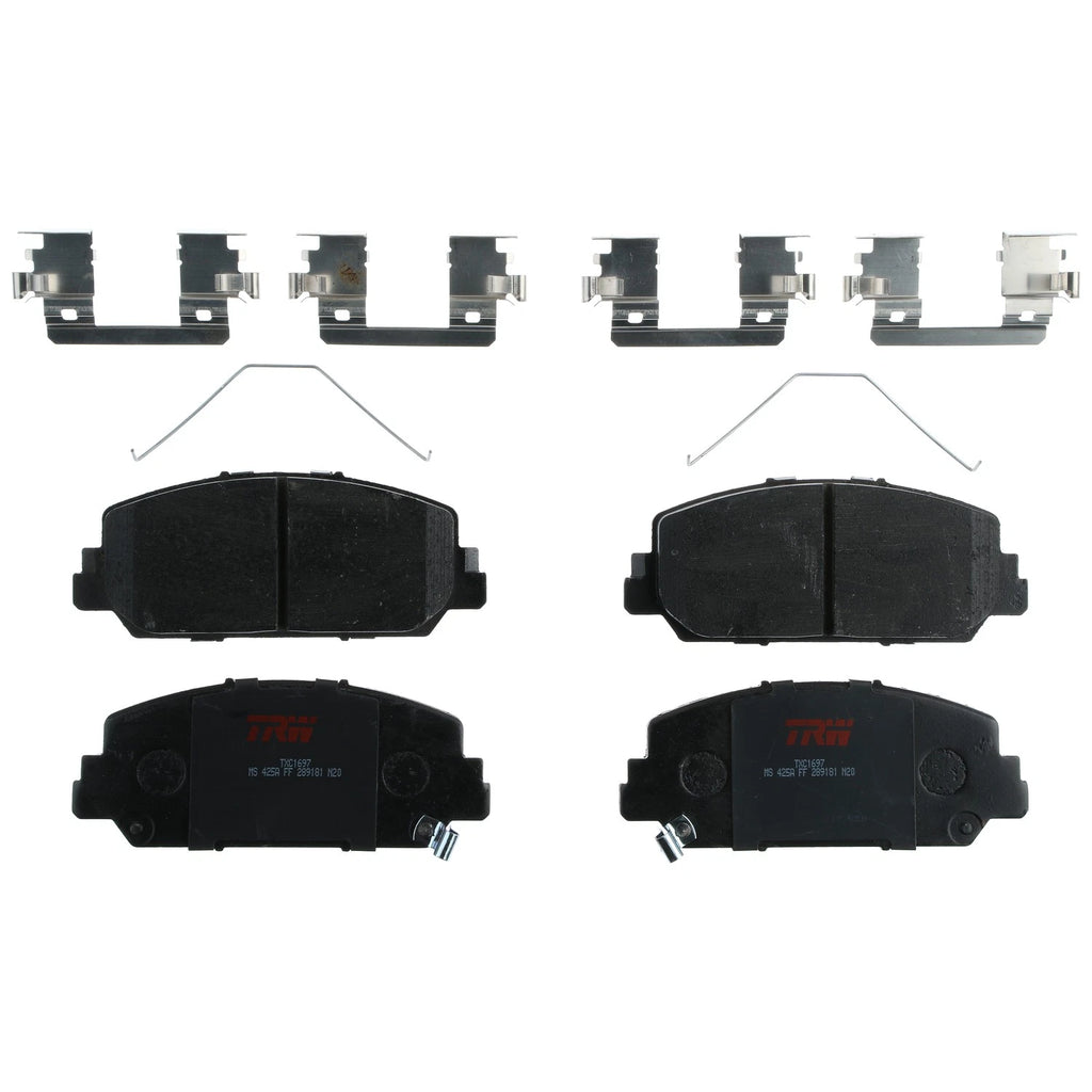 Set of 4 Disc Brake Pads for Acura RDX (2014–2018)