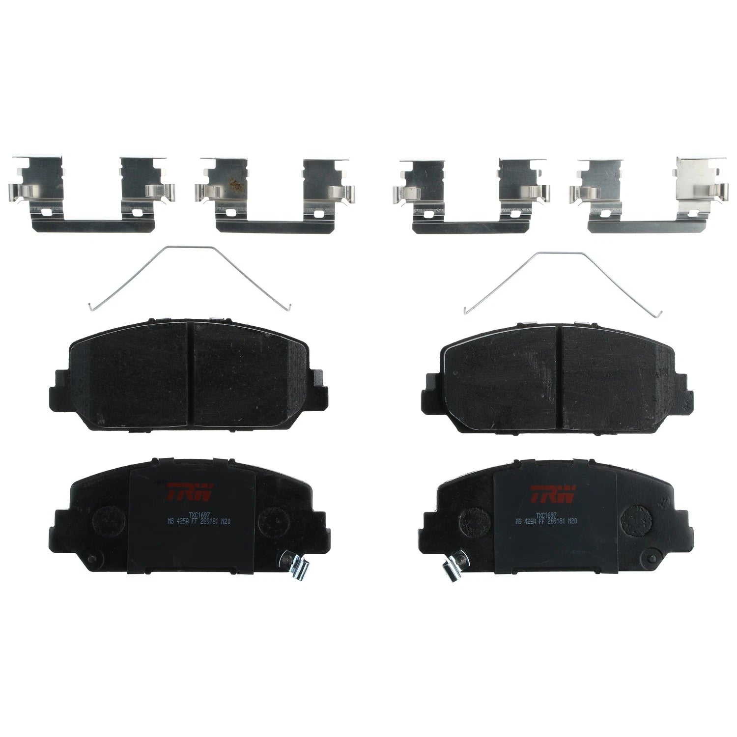 Set of 4 Disc Brake Pads for Acura RDX (2014–2018)