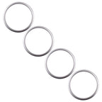 Silver Inner Door Speaker Ring Cover Trim Kit for BMW X6 E71 (2008-2014)