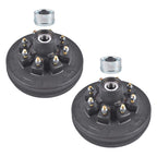 Trailer Brake Drum 12" x 2" 8 on 6.5 Bolt Circle for 7000 Lbs Axle