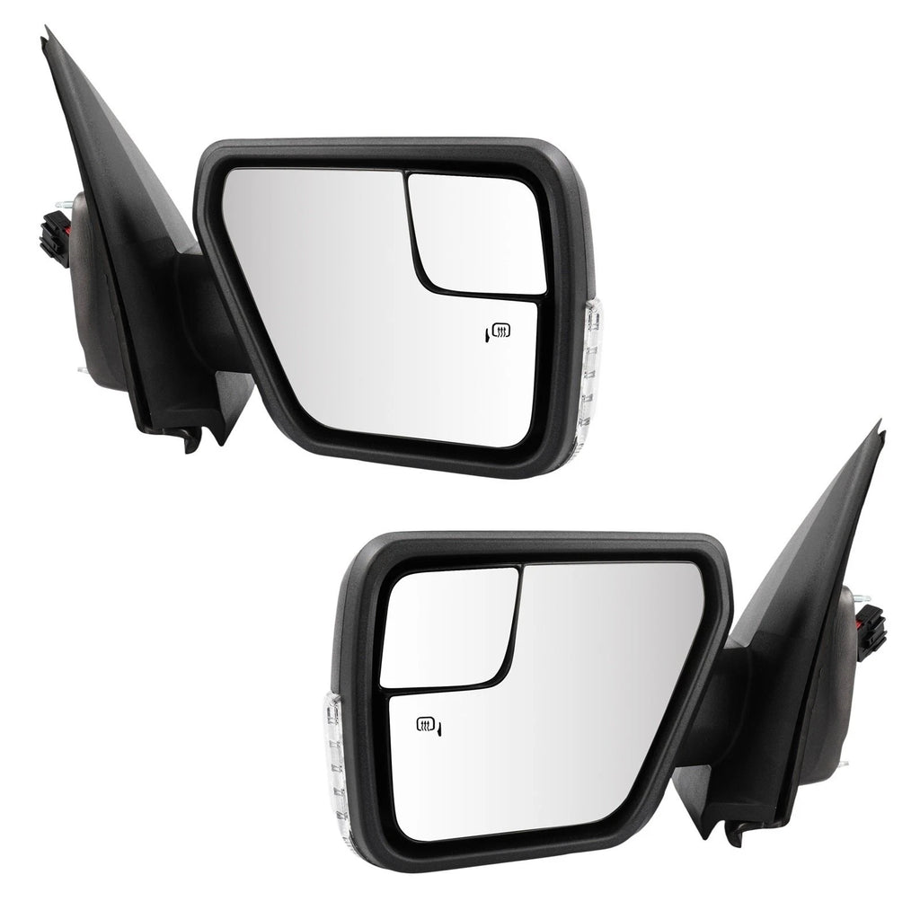 Set of 2 Power Heated Side View Mirrors for Ford F-150 (2021–2024) w/Turn Light
