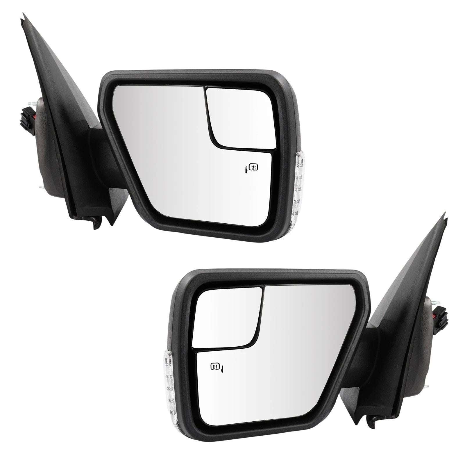 Set of 2 Power Heated Side View Mirrors for Ford F-150 (2021–2024) w/Turn Light