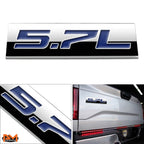 3D Polished Metal Blue Decal Emblem for RAM/Toyota/Jeep (5.7L)