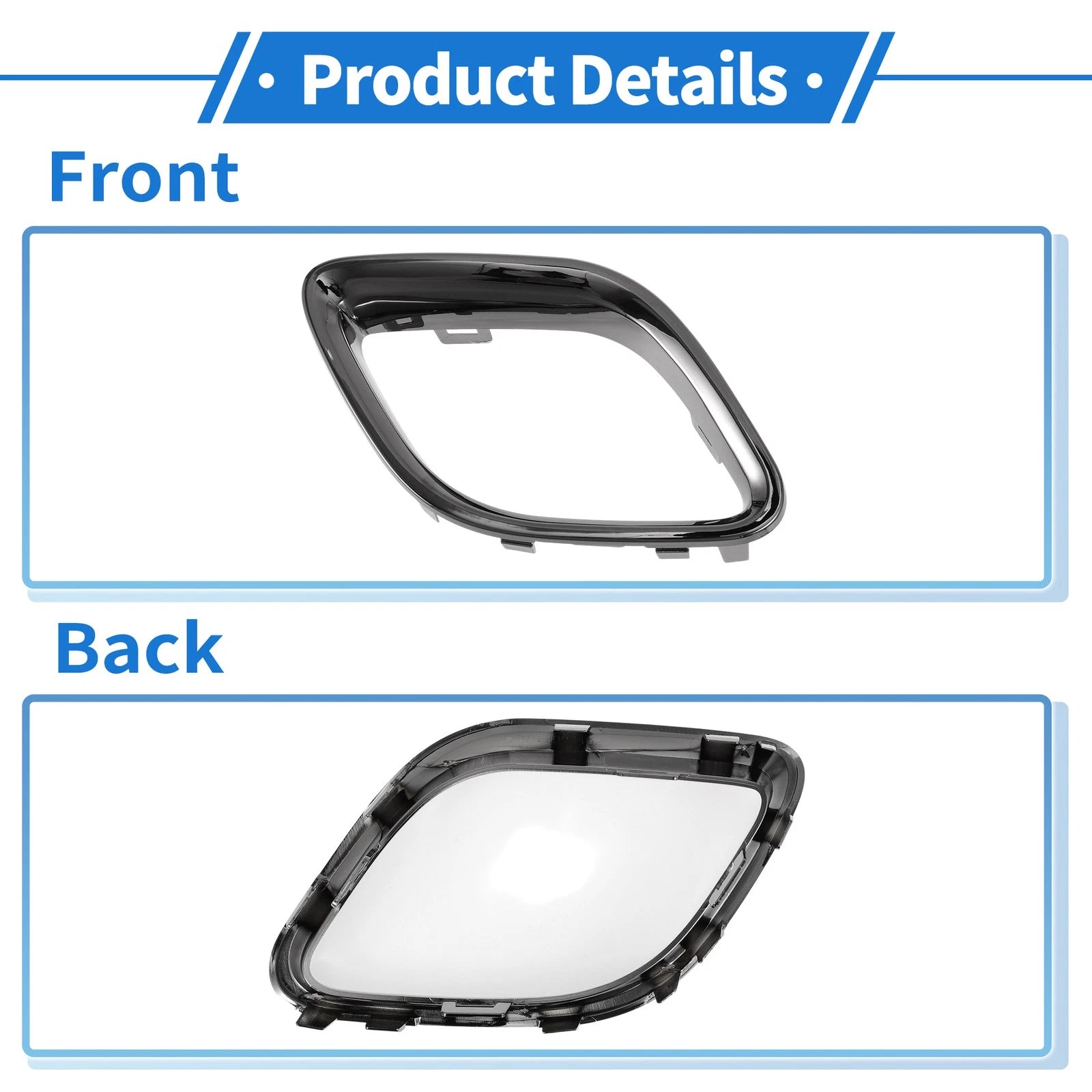 1 Pc Fog Light Grill for Buick Envision (2021–2023) No. 84925162 Black