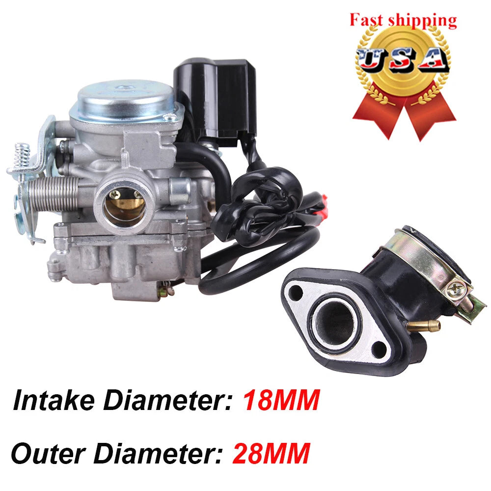 Carburetor for SUNL ATV 50cc GY6 139QMB (49cc–60cc)
