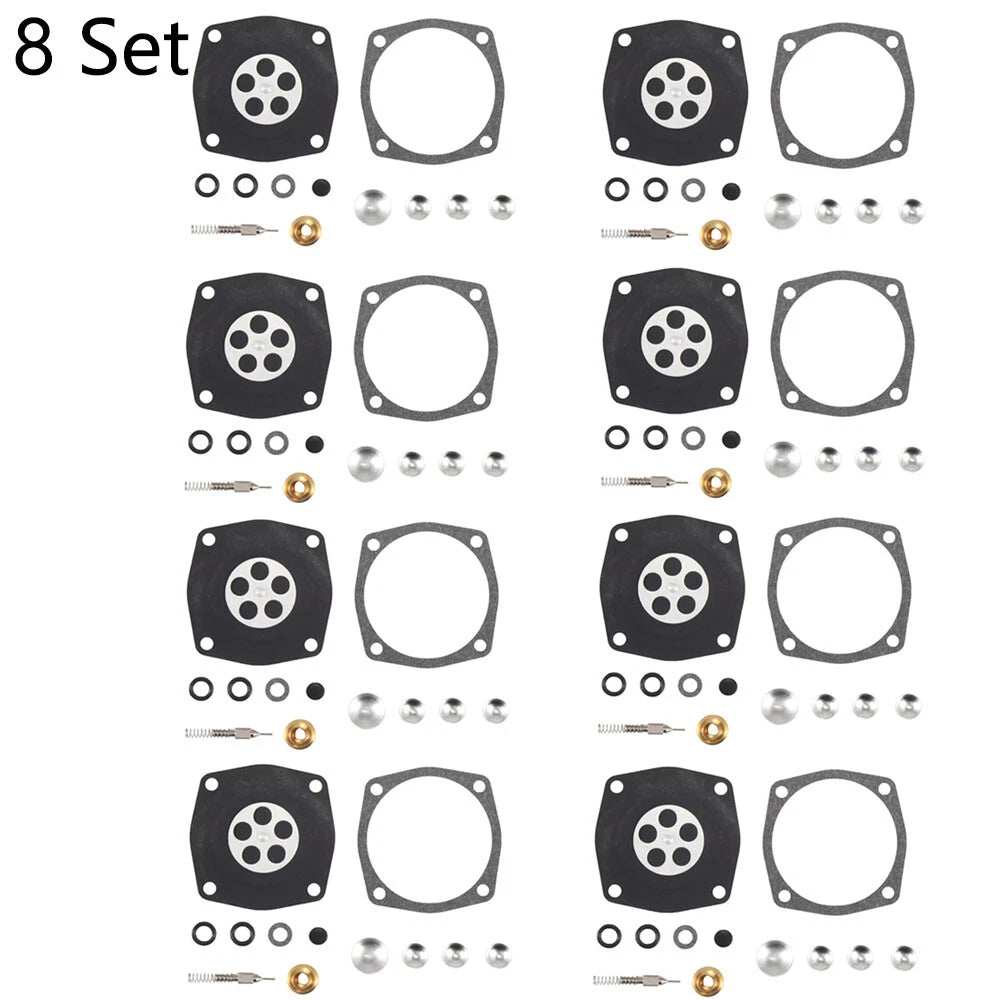 Set of 8 Carburetor Gasket Kit for Tecumseh Jiffy Ice Auger 30 & 31 (630978, 630932)