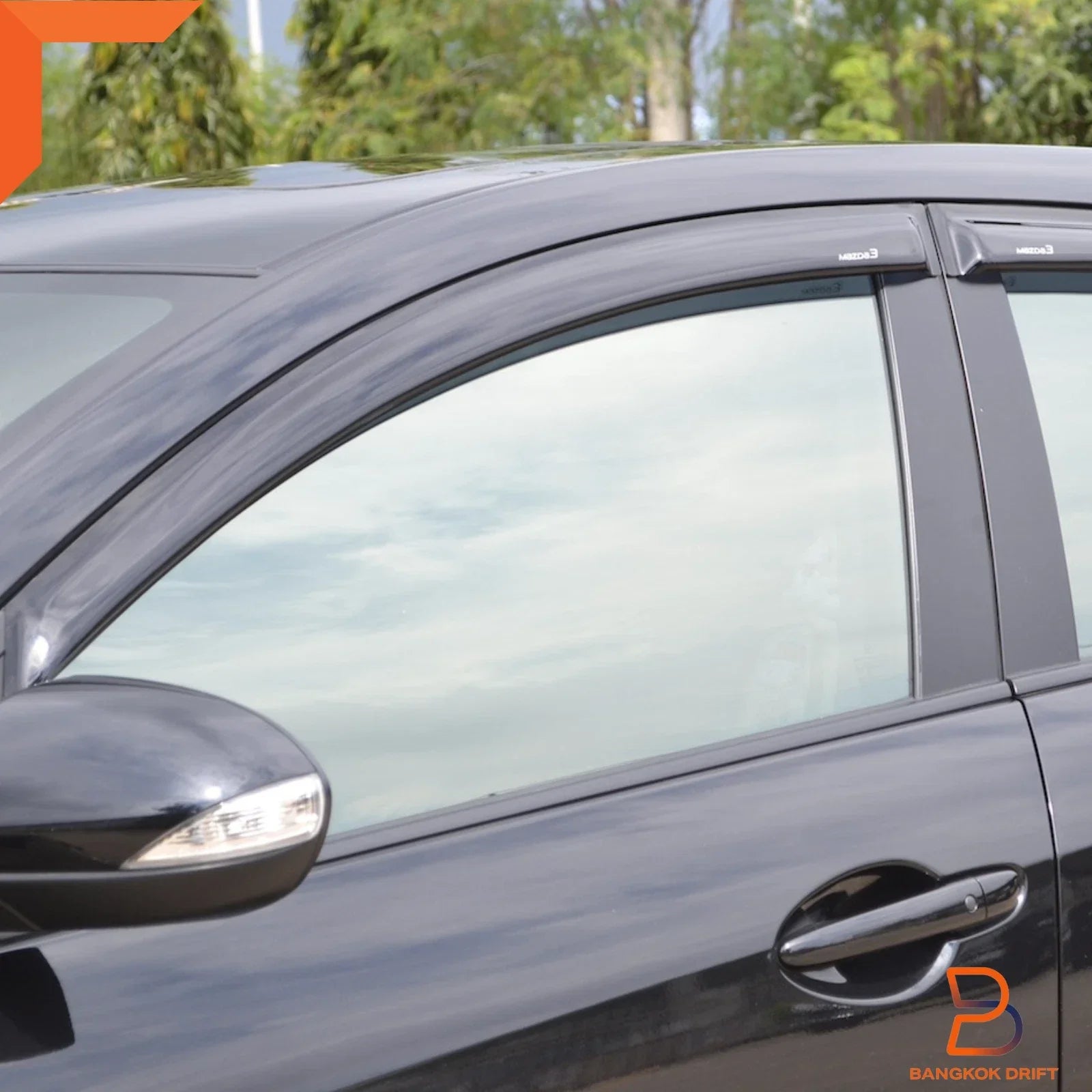 Weather Shield Window Visor Guard for Mazda 3 Sedan (2009-2013)