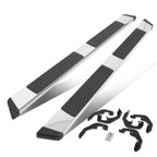 Set of 2 Chrome Step Nerf Bars for Silverado Sierra Quad Cab (2007–2019)