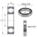 Deep Groove Ball Bearing 70x110x20mm for Scooter Skateboard (6014)