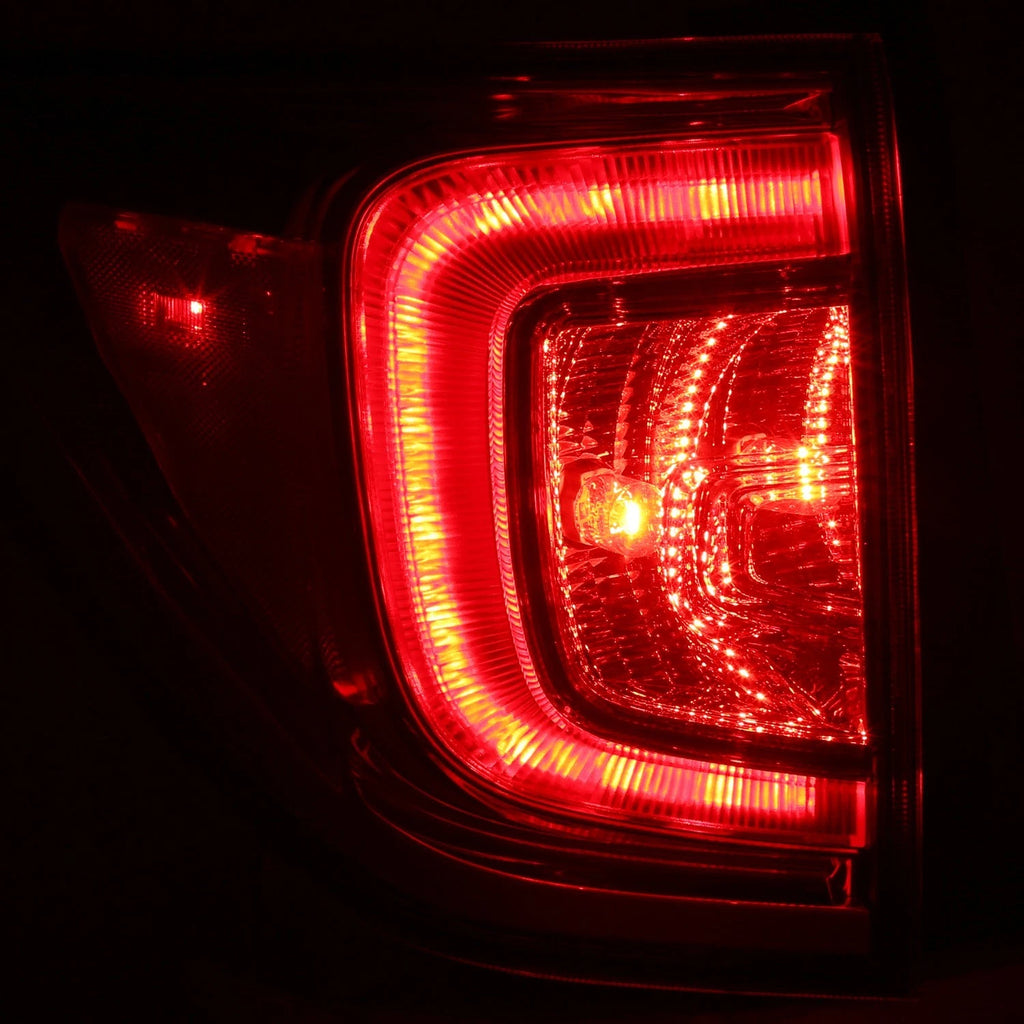 Left Side LED Taillight for Honda Pilot (2016–2018) OE Style Chrome Housing