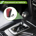 Gear Shift Knob Cover for Toyota Corolla (2009–2013) Red Carbon Fiber
