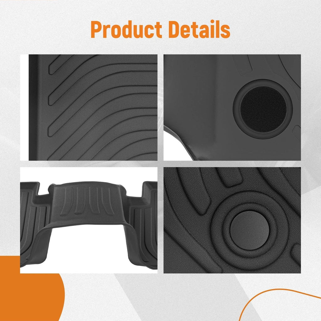 Set of 4 Carpet Floor Mats for BMW 320i 330e 335i 335is (2012–2018) Black TPE