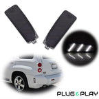 2X Black Lens White LED Rear Fender Side Marker Lights for Chevy HHR