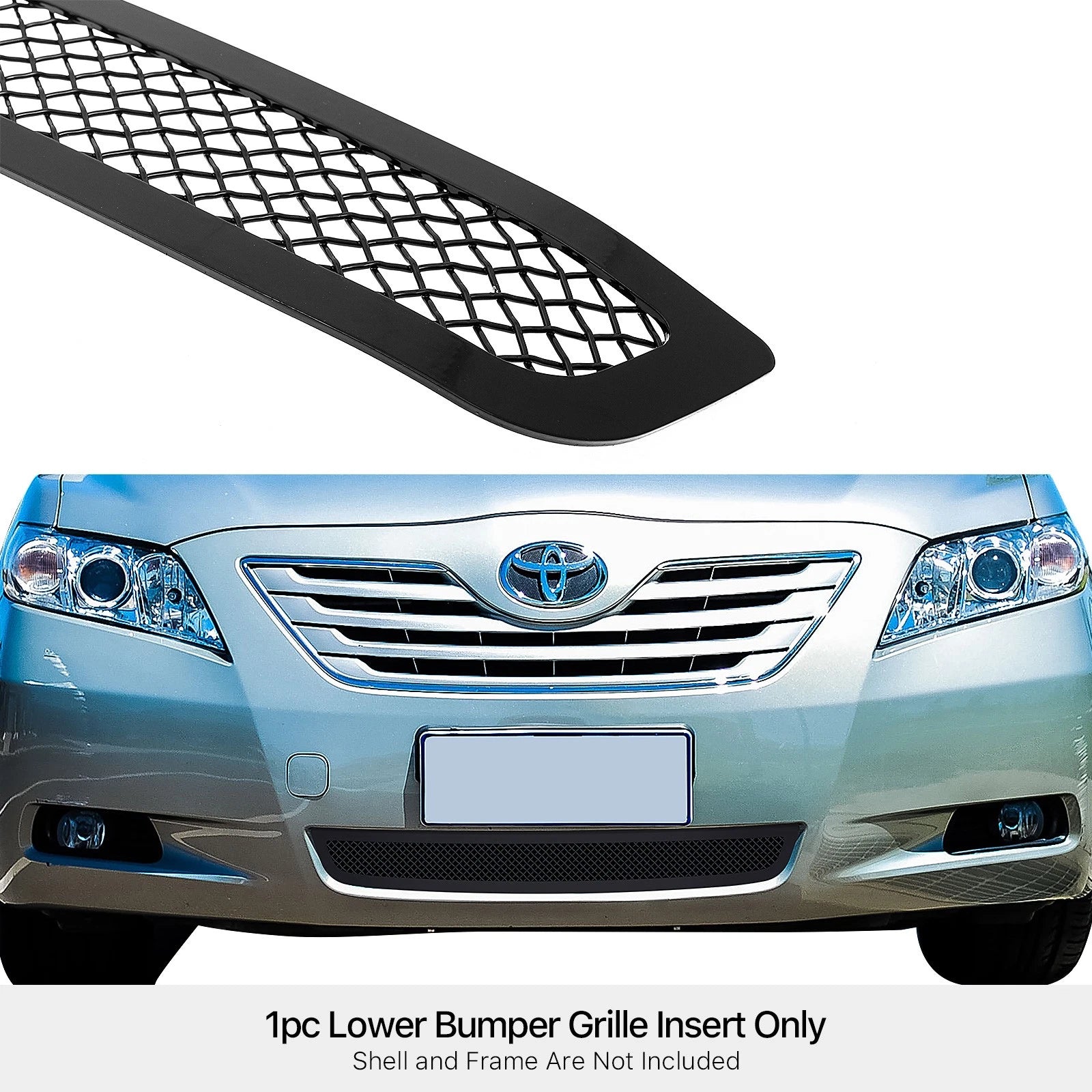 Black Stainless Steel Mesh Grille Insert for Toyota Camry (2007-2009)