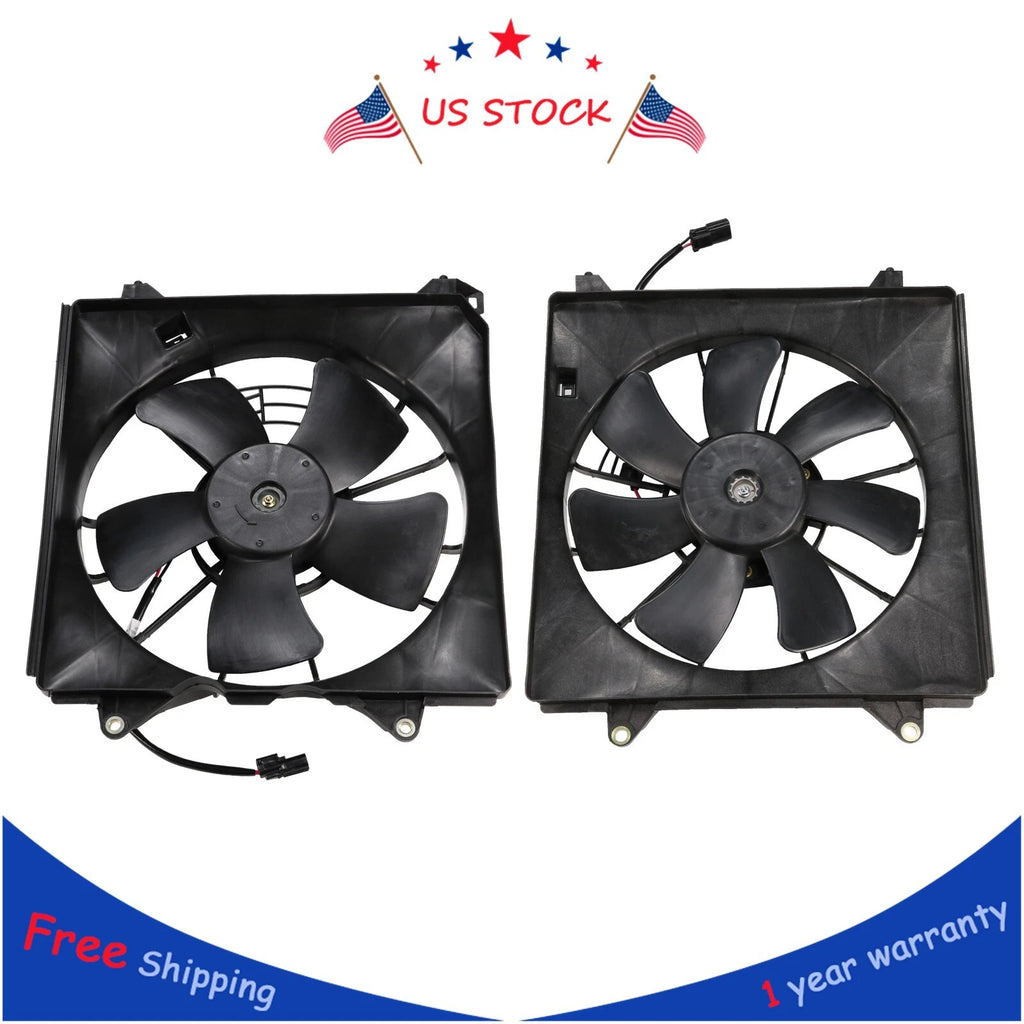 2X AC Cooling Radiator Fans for Honda Accord (2008–2012)