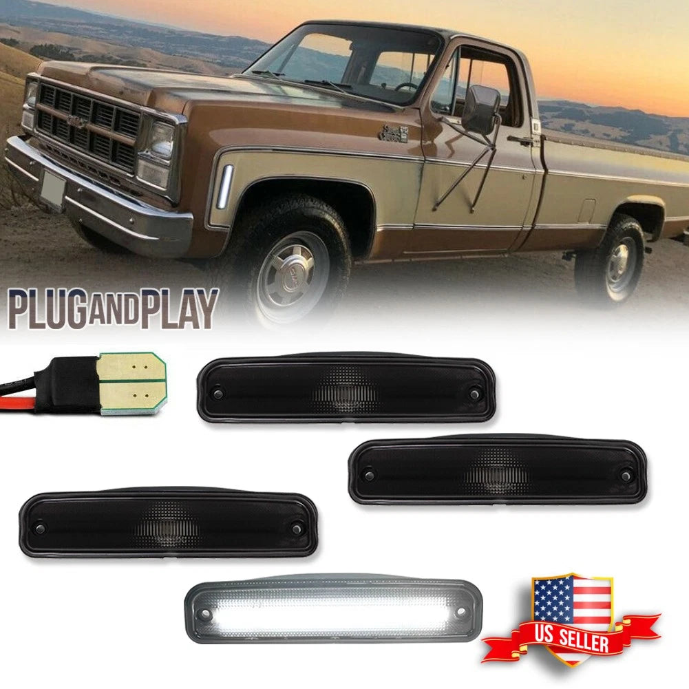 LED Side Marker Lights for Chevy Pickup Blazer Suburban Jimmy GMC K15/K25 (1973–1980)