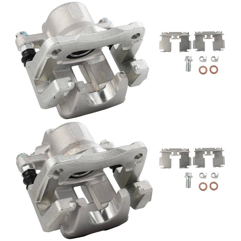 Set of 2 Rear Brake Calipers with Bracket for Toyota RAV4 (2012–2018)