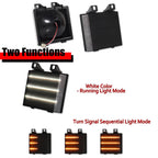2X Smoke Sequential Switchback LED Front Signal Lights for Chevy GMC Pickup Truck